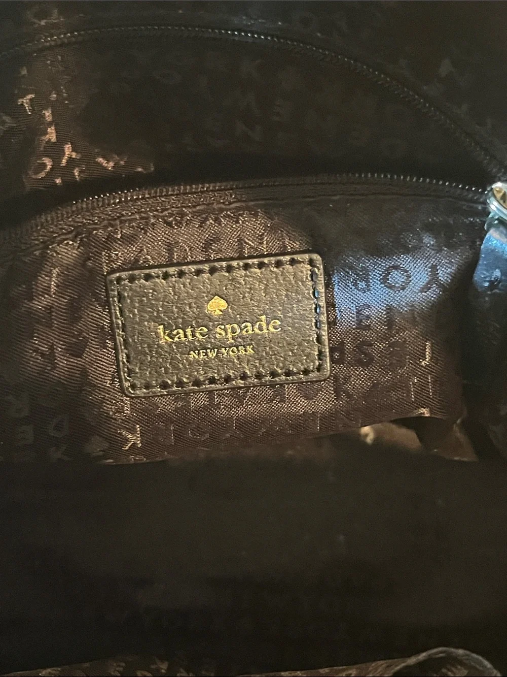 KATE SPADE GROVE STREET SAMMI DOME BLACK LEATHER BACKPACK